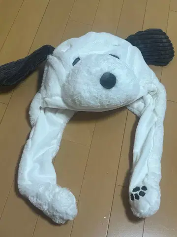 스누피 유니버셜 모자 USJ 그레이 팬캡 귀 쫑긋