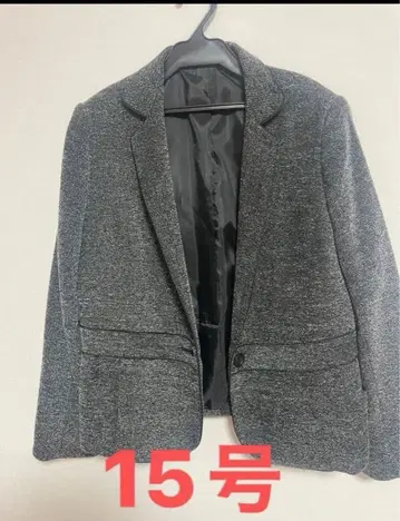 빅 사이즈 미사용 수트 15호 사이즈 트위드 입학식, 졸업식 상하의 세트