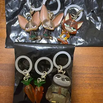 주토피아 메지루시 액세서리 닉 피닉 6개 세트