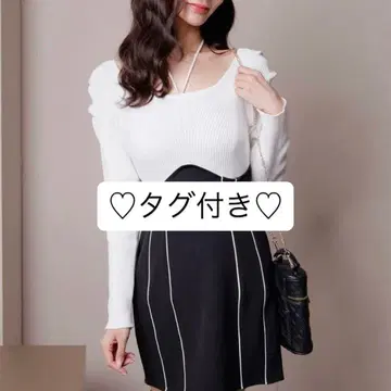 LIP SERVICE 바이컬러 라인 도킹 원피스 LIP SERVICE