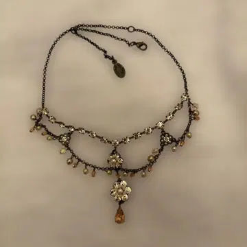 미하엘 네그린 목걸이 오렌지 베이지 계열