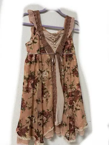 axes femme 튜닉 장미 원피스 모리걸