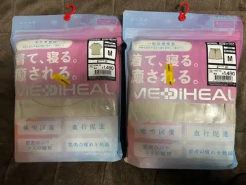 MEDIHEAL 룸웨어 반팔 셔츠 하프 팬츠 그레이지 M 미개봉