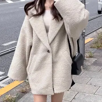 링 페이크 울 테일러드 코트 [fo1803]