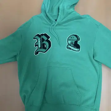 H&M 그린 릴랙스 핏 후드티 S