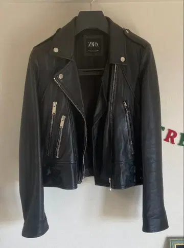 ZARA 라이더 자켓 양가죽 S 리얼 가죽