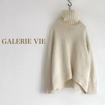 GALERIE VIE 파인울 하이넥 풀오버 터틀 니트