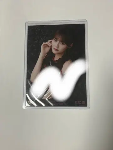 이코럽 브로마이드 친필 블랙 의상 타카마츠 히토미