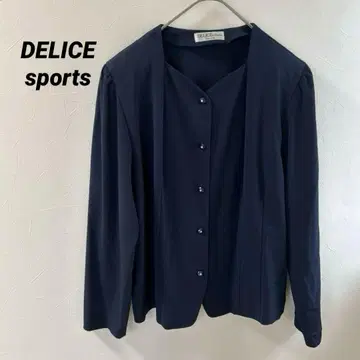 DELICE sports 도쿄 스타일 네이비 블라우스 일본제 오피스