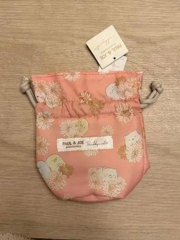 폴앤조 스미코구라시 꽃무늬 파우치 핑크