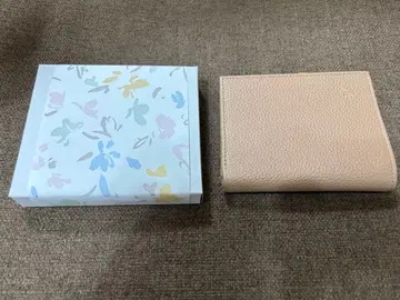 [ 미사용 새상품 ] 황궁 가마구치 지갑 박스 포함 모카 천연 가죽