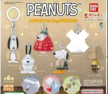 PEANUTS 스누피 메지루시 액세서리 5종 세미 컴플리트 2