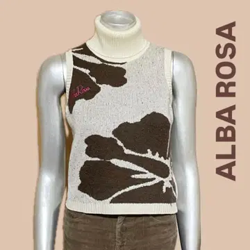 희귀! 초레어! ALBA ROSA 슬리브리스 터틀 스웨터 90's