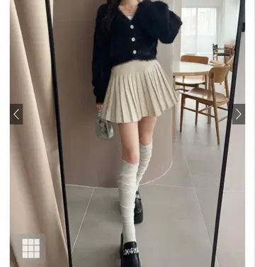 GRL 비쥬 버튼 라메 샤기 니트 가디건[pm536]