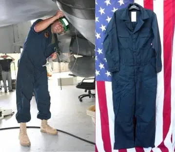 미군 실물 NAVY 유틸리티 커버올 44L FR 난연 작업복 163