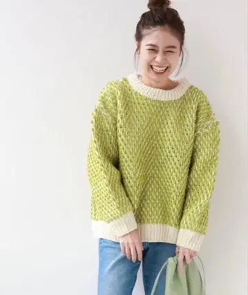 오버 사이즈 니트 스웨터 프리 사이즈