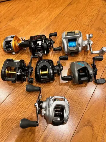 다이와 스파르탄 TW 150H-L 시마노 양축 릴 7대 세트