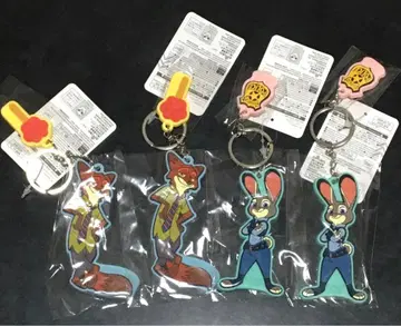 주토피아 다이소 키링 4개 세트