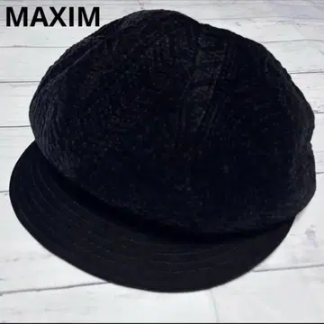 새상품급 MAXIM 맥시 모자 벨로아 헌팅 캡 일본제