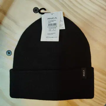 [택 포함 새상품] RVCA 블랙 니트 모자 사이즈 F