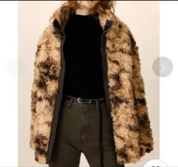 SLY 보아 자켓 베이지 브라운