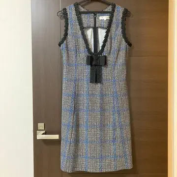 슈퍼 뷰티 체크 무늬 오버롤 스커트 40