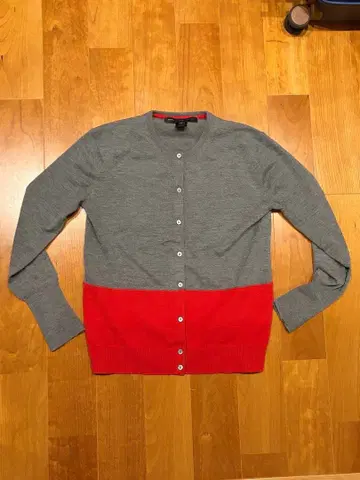 MARC BY MARC JACOBS 가디건 XS 그레이/레드