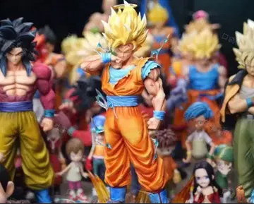 드래곤볼 레진 키트 초사이어인 2 손오공 동상 1/4 스케일