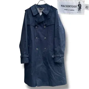 정가 15만 엔 이상 매킨토시 트렌치코트 안감 체크 size 40