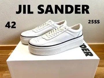 25SS [새상품] JIL SANDER 로우컷 가죽 스니커즈 42