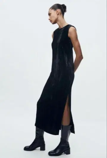 ZW COLLECTION 링크 벨벳 원피스 XS