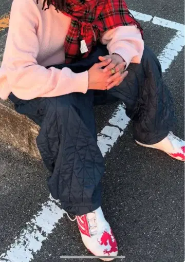 퀼팅 팬츠 충전솜 나일론 팬츠 트레이닝 팬츠 군용 민수용