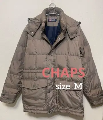 CHAPS 차프스 다운 자켓 후드 베이지 그레이지 모카 M