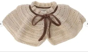 사만사 모스모스 니트 티어드 탈착식 옷깃 아이보리