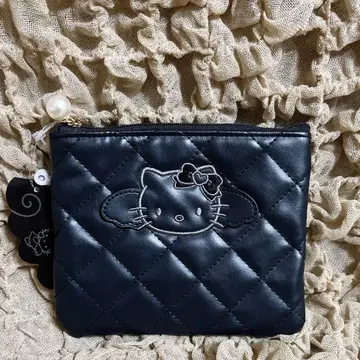 Hello Kitty BLACK ANGEL Quilted Pouch