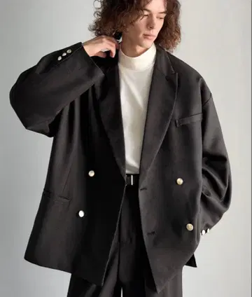 블랙 테일러드 자켓