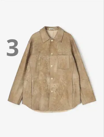 미사용 AURALEE MERINO MOUTON SHIRT BLUSON 3