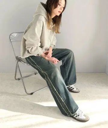 미사용 새상품 J a V a 여성용 와이드 팬츠 오버 다이 색상