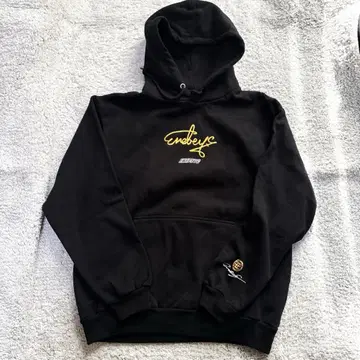 에네베이크 enebeyc 후드티 맨투맨 속기모 블랙 로고 L