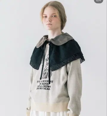 사만사 모스모스 [3WAY] 레이어드 탈착식 옷깃 블랙