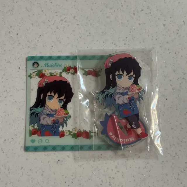 귀멸의 칼날 무이치로 딸기축제 아크릴 스탠드 클리어카드