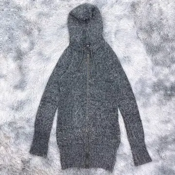 새상품급 루그랑블루 모헤어 혼방 지퍼 후드티 가디건