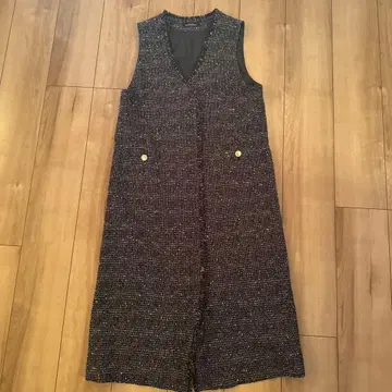 [ 새상품급 ] 그린 라벨 릴랙싱 트위드 2WAY 베스트 원피스