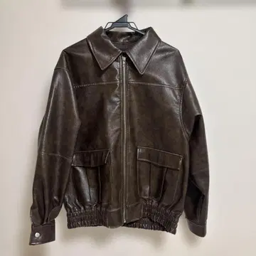 EMODA 브라운 가죽 자켓