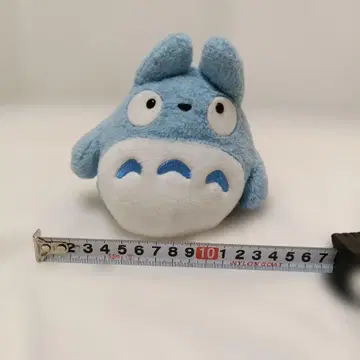 파란색 토토로풍 봉제 인형 높이 약 16cm