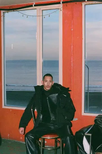 SCHOTT BROS 다운 자켓 캔디 타운 io 착용