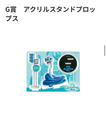 주토피아2 해피 복권 아크릴 스탠드 블록 G상 게리