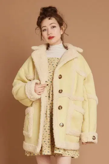 little sunny bite 빅 무스탕 자켓