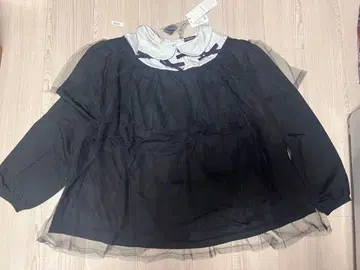 캔디 스트리퍼 블랙 튤 상의