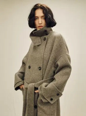 [ IHNN ] 하이넥 울 코트